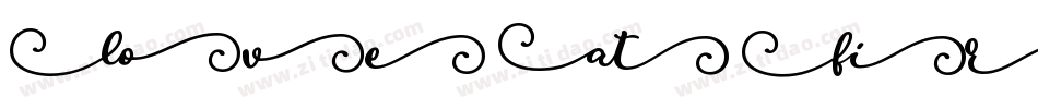 Love At First Sight字体转换